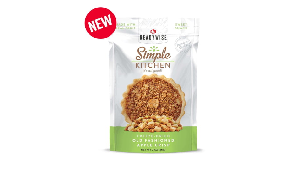 ReadyWise Simple Kitchen Old Fashioned Apple Crisp, Single Pouch, RWSK02-024