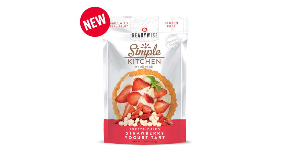 ReadyWise Simple Kitchen Strawberry Yogurt Tart, Single Pouch, RWSK02-025
