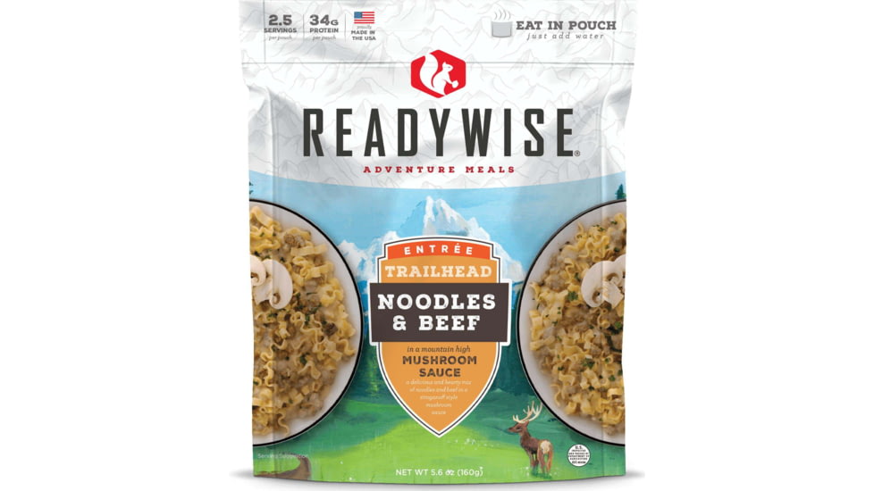 ReadyWise Trailhead Noodles &amp; Beef, Single Pouch, RW03-904