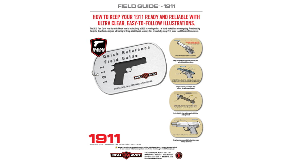 Real Avid 1911 Field Guide AV1911R