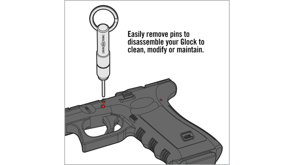 Real Avid 2-in-1 Tool For Glock Disasembly &amp; Front Sight, AVGLOCK21