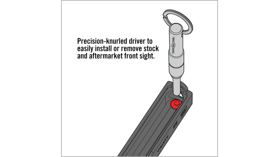 Real Avid 2-in-1 Tool For Glock Disasembly &amp; Front Sight, AVGLOCK21
