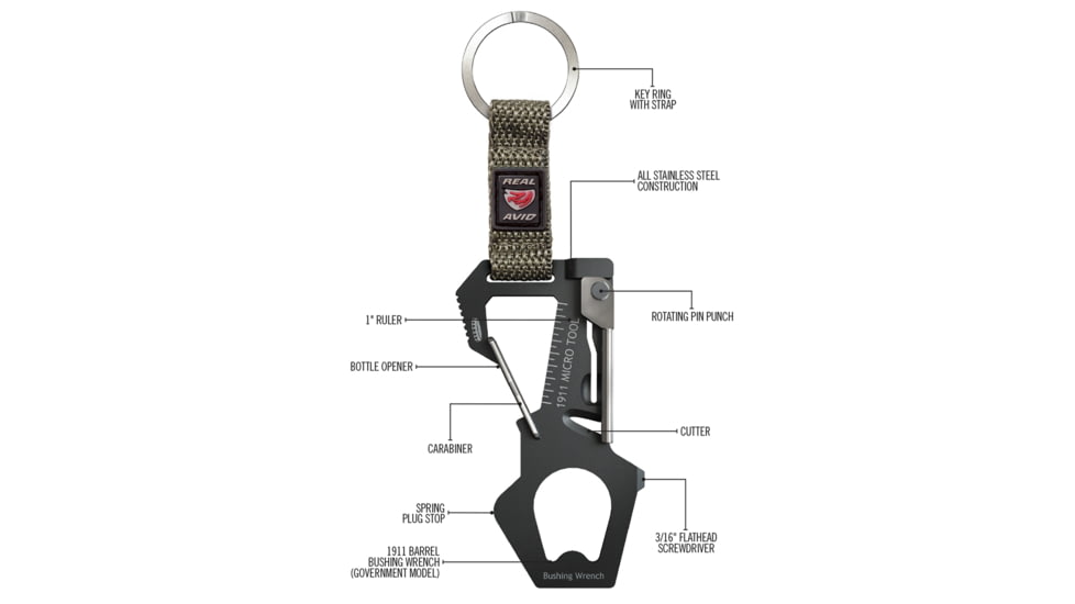 Real Avid 8-IN-1 Carry Multi Tool - 1911 AVMICRO1911