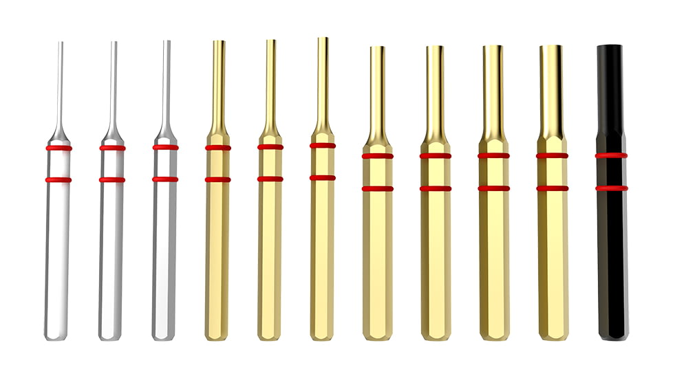 Real Avid Accu-Punch Hammer &amp; Pin Punch Set, Brass, AVHPS-B