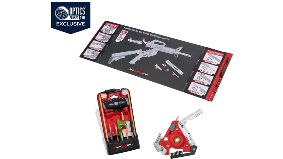 OpticsPlanet Exclusive Real Avid AR15 Cleaning Pro Pack, .223/5.56, AVARCLPROPK
