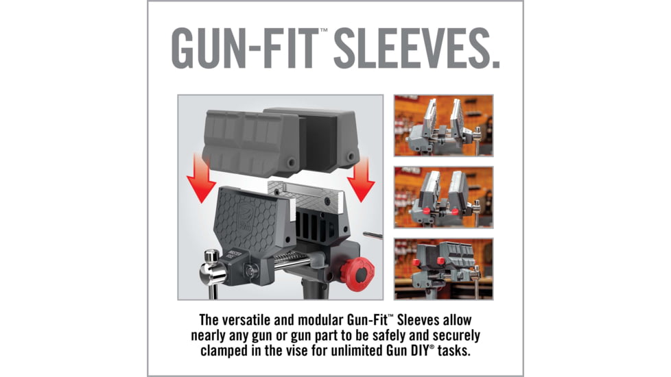 Real Avid Armorers Master Gun Vise, Grey/Red, AVARAMV