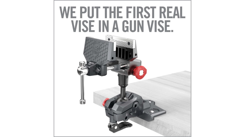Real Avid Armorers Master Gun Vise, Grey/Red, AVARAMV