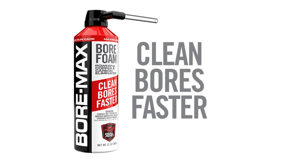 Real Avid Bore-max Bore Foam 12 Oz. Aerosal Flip Up Nozzle