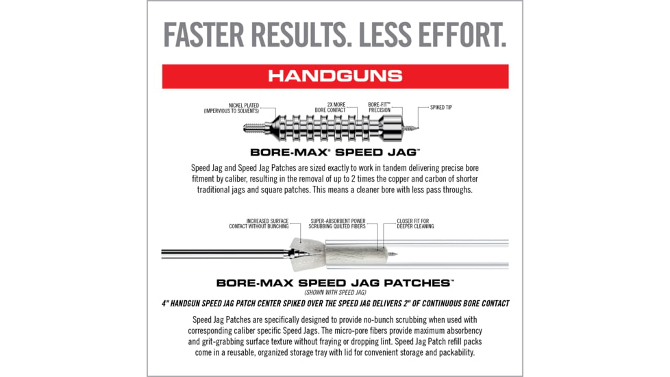 Real Avid Bore-Max Speed Jags &amp; Patches Multi-Cal Pack, Grey, Medium, AVBMJAGS