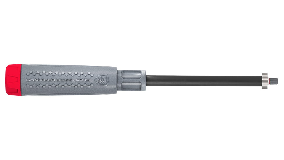 Real Avid Chamber Boss Cleaning Kit - AR15, Gray/Red, AR15, AVAR15CB