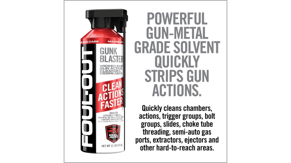 Real Avid Foul-Out Gunk Blaster, 12oz, AVDCB12A