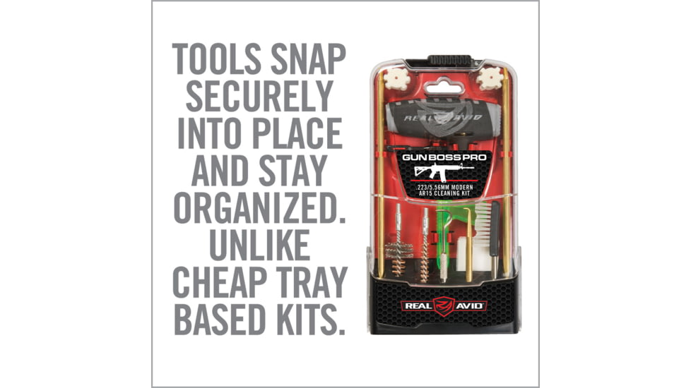 OpticsPlanet Exclusive Real Avid AR15 Cleaning Pro Pack, .223/5.56, AVARCLPROPK