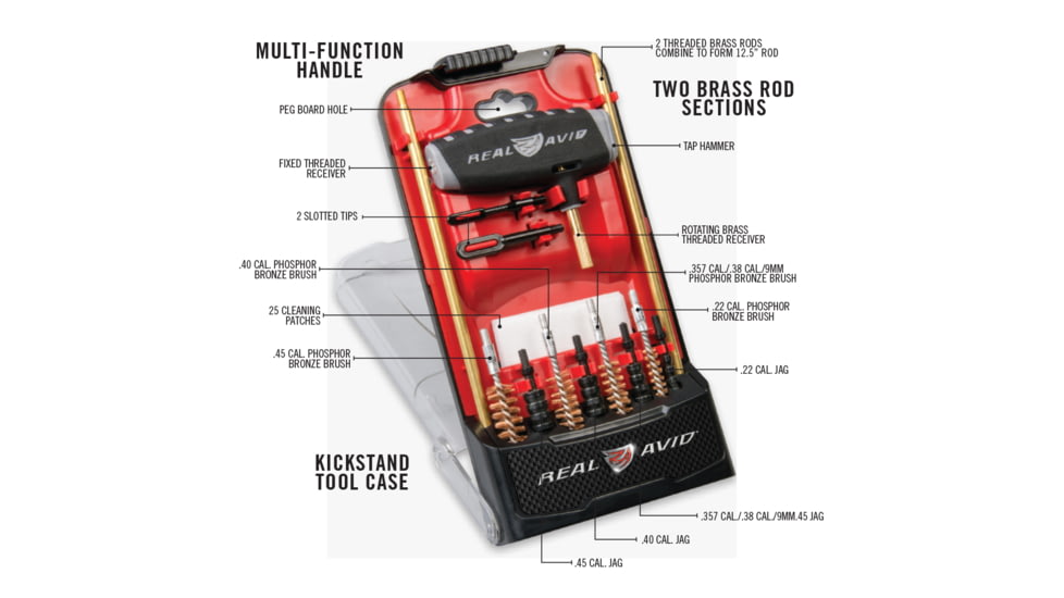 Real Avid Gun Boss Pro Handgun Cleaning Kit, AVGBPRO-P