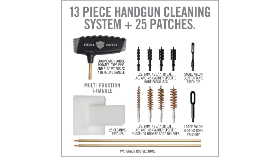 Real Avid Gun Boss Pro Handgun Cleaning Kit, AVGBPRO-P