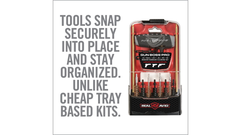 Real Avid Gun Boss Pro Handgun Cleaning Kit, AVGBPRO-P