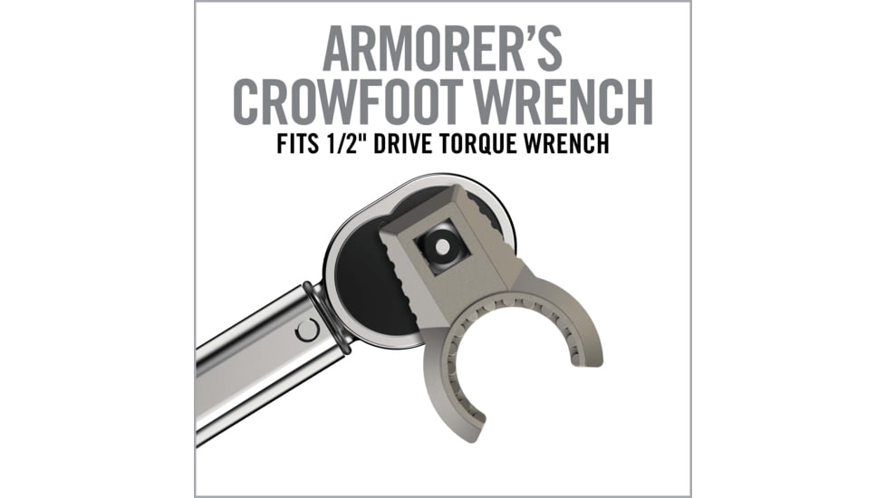 Real Avid Master-Fit AR-15 Crowfoot Wrench Set, 13-Piece, Grey, AVMF13WS