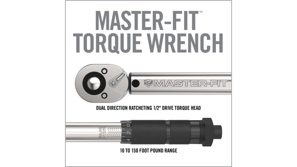 Real Avid Master-Fit AR-15 Crowfoot Wrench Set, 13-Piece, Grey, AVMF13WS