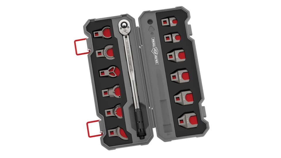 Real Avid Master-Fit AR-15 Crowfoot Wrench Set, 13-Piece, Grey, AVMF13WS
