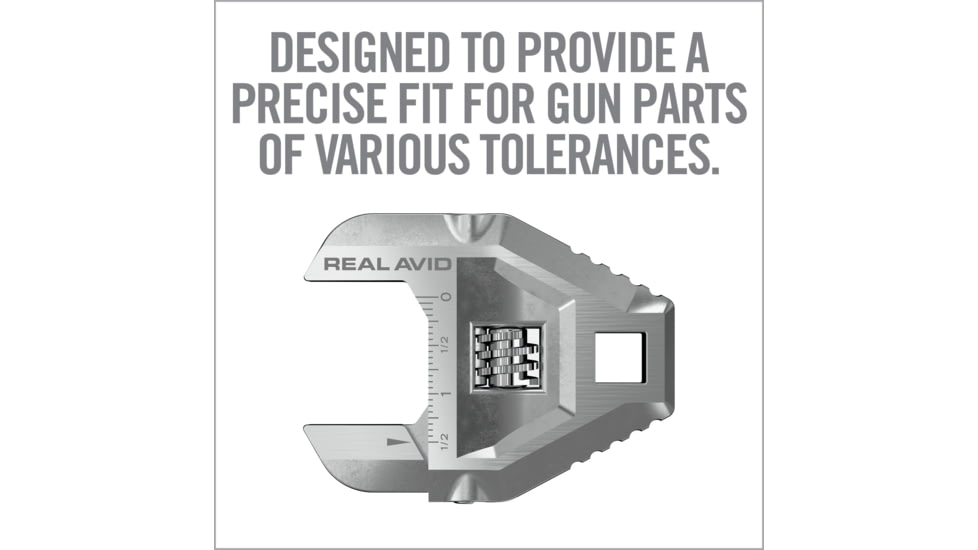 Real Avid Master-Fit Armorers Crowfoot Adjustable Wrench, Silver, Small, AVMFAW