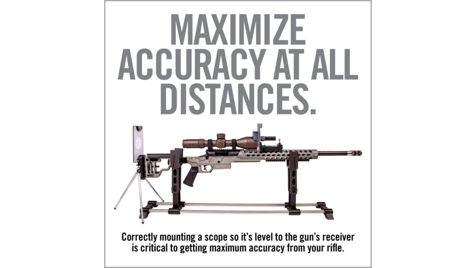 Real Avid Master Grade Scope Mounting Combo, Precision Torque Driver &amp; Reticle Leveling System, Black, AVLVLRSTCOMBO