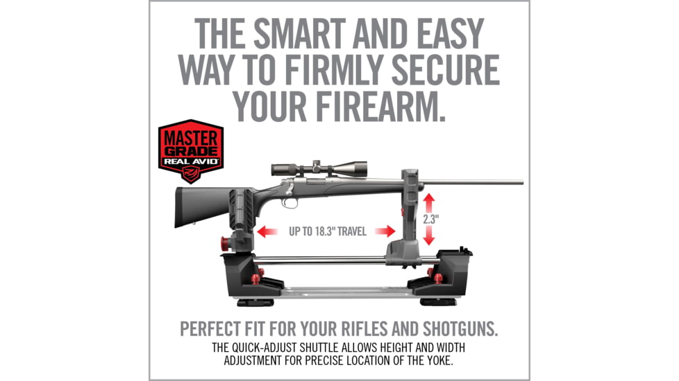 Real Avid Master Gun Workstation, Grey, Black, Red, Large, AVMGWS