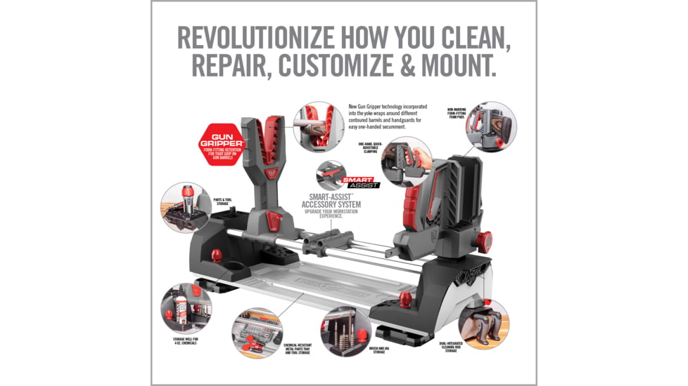 Real Avid Master Gun Workstation, Grey, Black, Red, Large, AVMGWS
