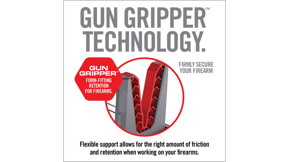 Real Avid Portable Gun Cleaning Speed Stand, Grey, Red, Black, Large, AVSSFG