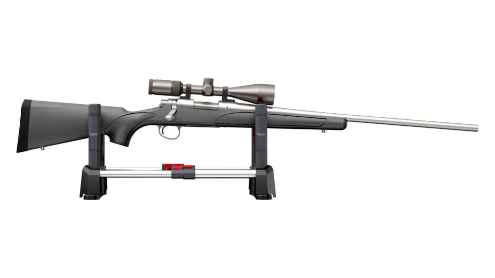Real Avid Portable Gun Cleaning Speed Stand, Grey, Red, Black, Large, AVSSFG