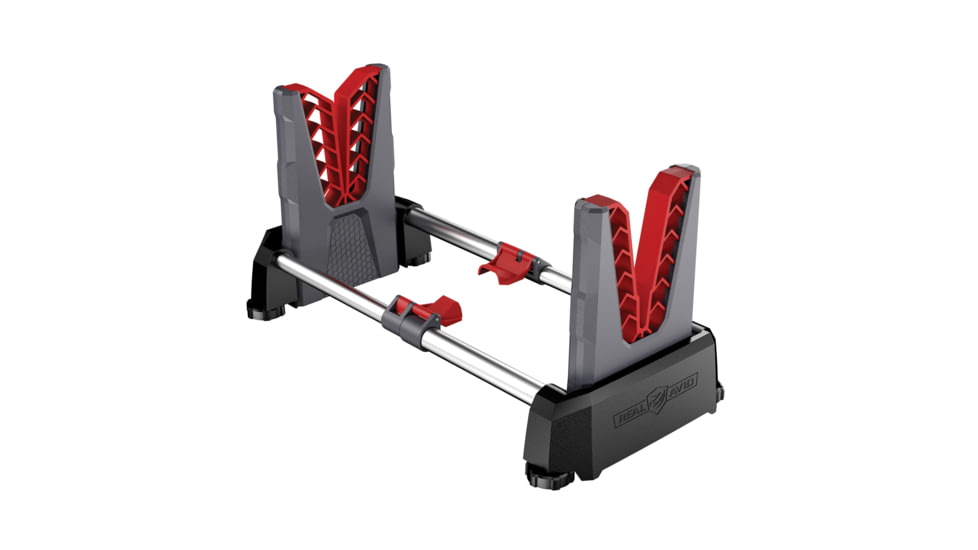 Real Avid Portable Gun Cleaning Speed Stand, Grey, Red, Black, Large, AVSSFG