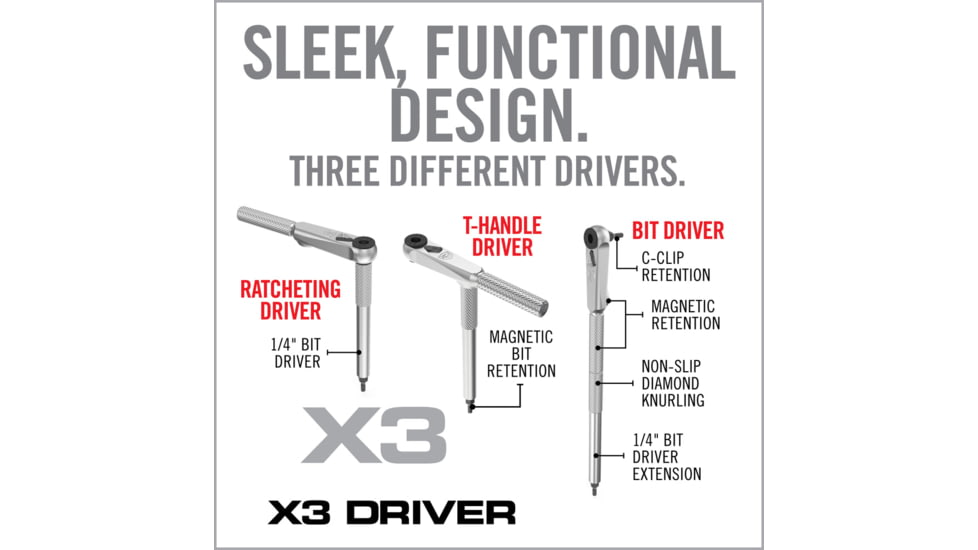 Real Avid X3 Driver 57-Piece Gunsmithing Bit Set