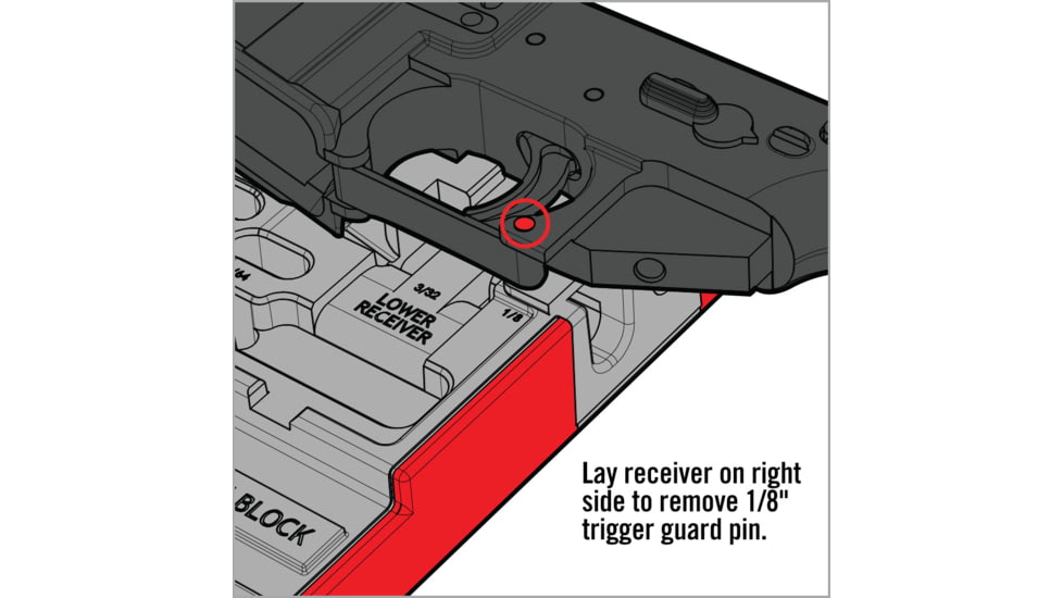 Real Avid Rubberized Non-Slip AR15 Master Bench Block, AVAR15MBB