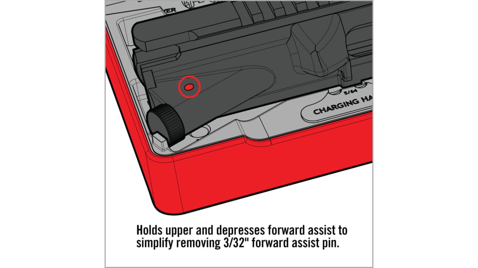 Real Avid Rubberized Non-Slip AR15 Master Bench Block, AVAR15MBB