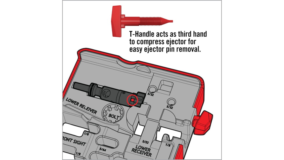 Real Avid Rubberized Non-Slip AR15 Master Bench Block, AVAR15MBB