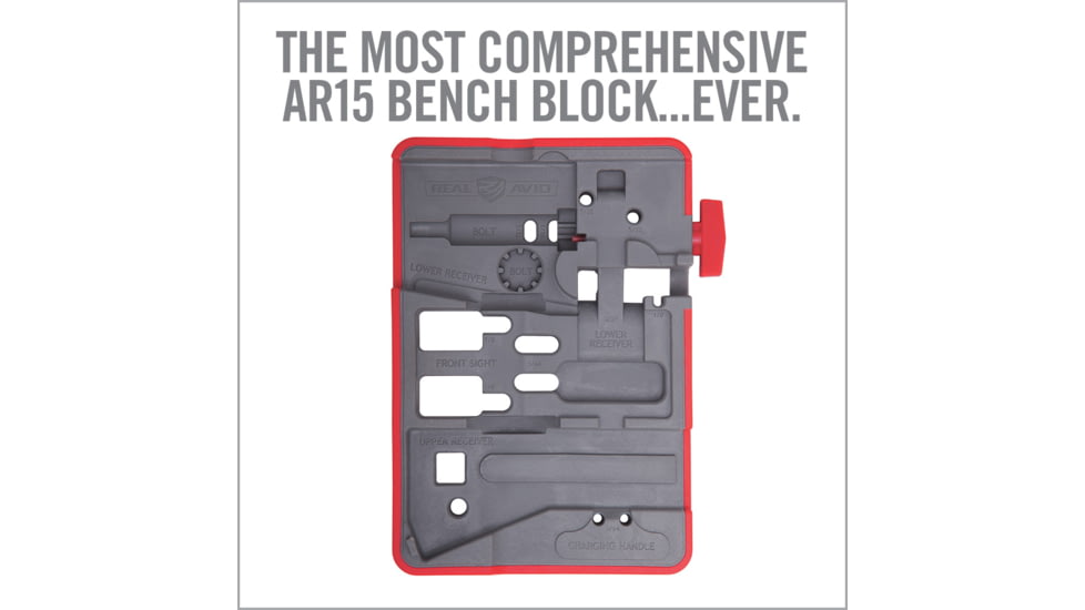 Real Avid Rubberized Non-Slip AR15 Master Bench Block, AVAR15MBB