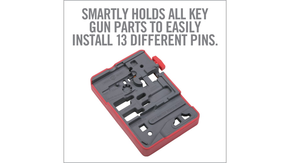 Real Avid Rubberized Non-Slip AR15 Master Bench Block, AVAR15MBB