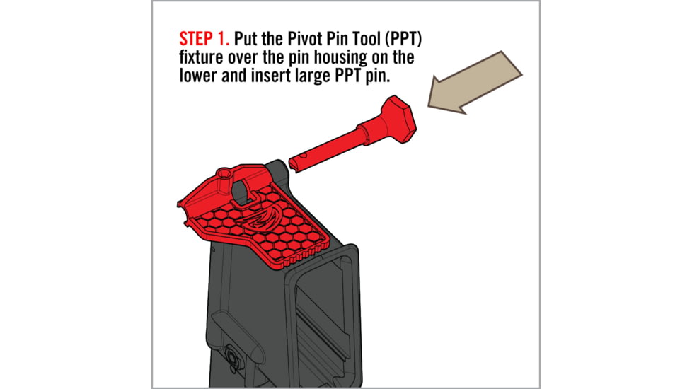 Real Avid Simplified, Non-marring AR15 Pivot Pin Tool, AVAR15PPT