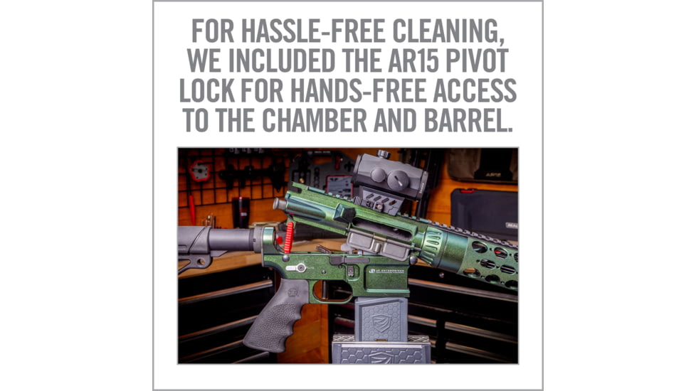 Real Avid Smart-Fit AR15 Vise Block with Sleeve for AR10, Grey, Red, Medium, AV1015SFVB