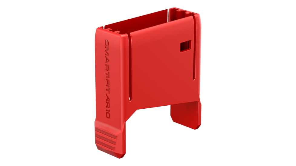 Real Avid Smart-Fit AR15 Vise Block with Sleeve for AR10, Grey, Red, Medium, AV1015SFVB