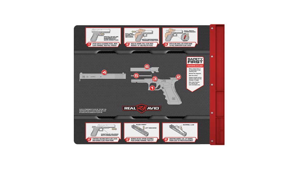 Real Avid Smart Mat Glock W/ Parts Keeper/magnetic Neoprene