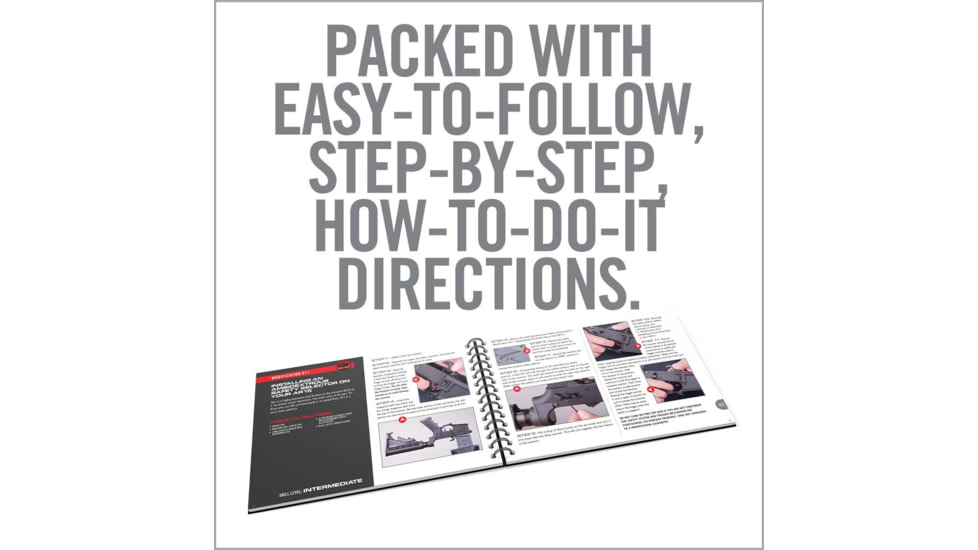 Real Avid Top AR15 Mods Instructional Book, Black, 18 Mods, AR15, AVTOPMODS