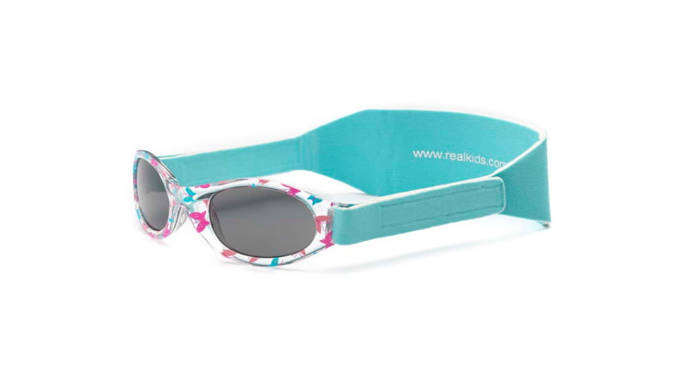 Real Kids My First Shades Sunglasses for 0-24mo - Pink/Blue Butterflies with Blue Band 024BLUBTRFLY
