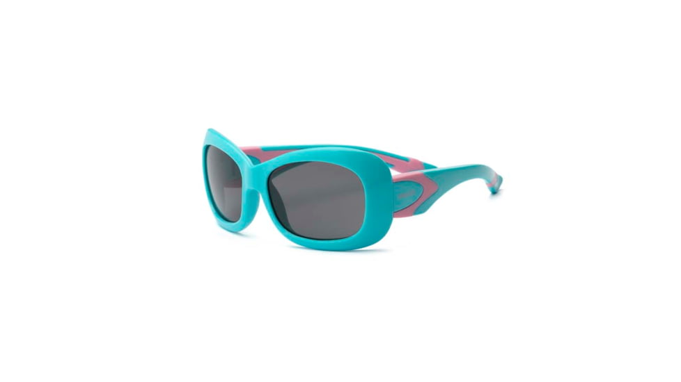 Real Kids Shades Aqua/Pink Double Injection Flex Fit Frame with PC/Polarized Lens 4+, Girls 4BREAQPKP2