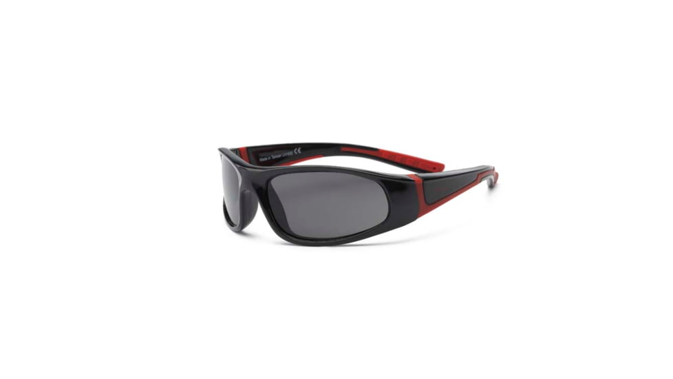 Real Kids Shades Black/Red Double Injection Flex Fit Frame with PC/Polarized Lens 4+, Boys 4BOLBKRDP2