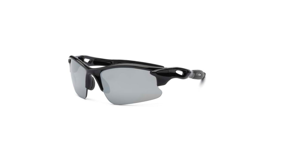 Real Kids Shades Black Sweep Polycarbonate Frame with PC/Polarized Lens 7+, Unisex 7BLZBLKP2