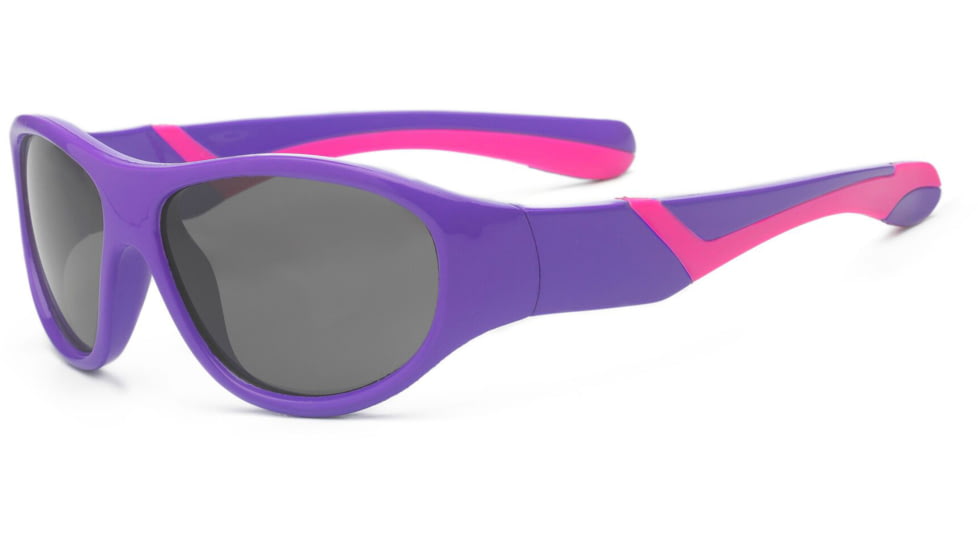 Real Kids Shades Girl's Unbreakable Sunglasses, Purple/Pink Frame with Smoke Lens, Toddler 2DISPUPK