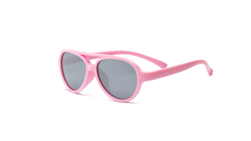 Real Kids Shades Pink Aviator Flex Fit Frame with Silver Mirror Lens 4+, Girls 4SKYPNK