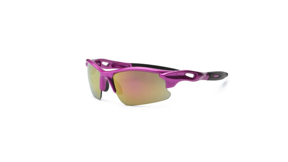 Real Kids Shades Pink Sweep Polycarbonate Frame with Pink Mirror Lens 7+, Girls 7BLZPNK
