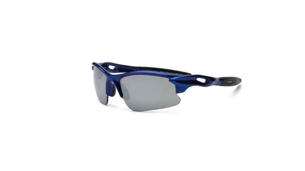 Real Kids Shades Royal Sweep Polycarbonate Frame with Blue Mirror Lens 7+, Unisex 7BLZRYL