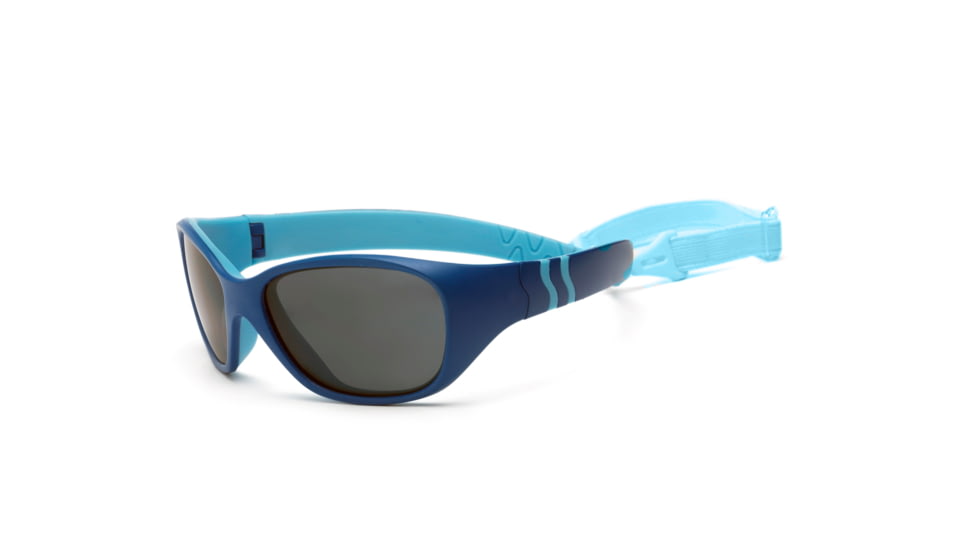 Real Kids Shades Unbreakable Adventure Sunglasses, Royal/Light Blue Frame with Smoke Lens, Toddler 2ADVROLB
