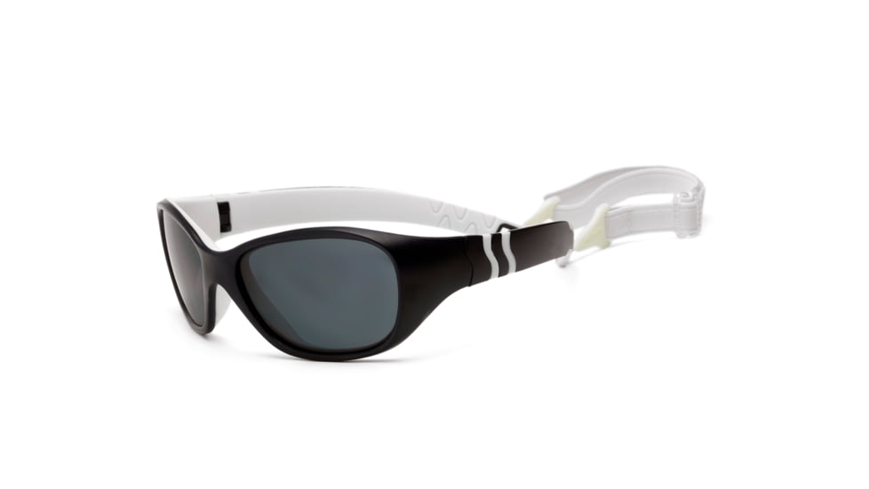 Real Kids Shades Unbreakable Adventure Sunglasses, Navy White Frame with Polarized Smoke Lens, Youth 7ADVNVWHP2